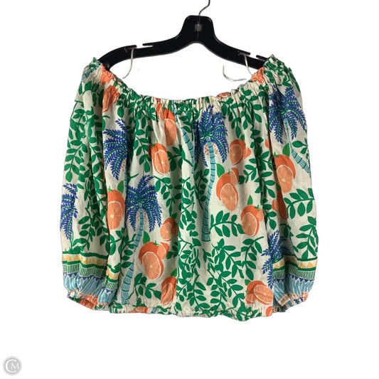 Top Short Sleeve By C And C In Multi-colored, Size: M