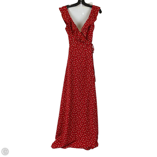 Dress Casual Maxi By Heartloom In Red, Size: Xs