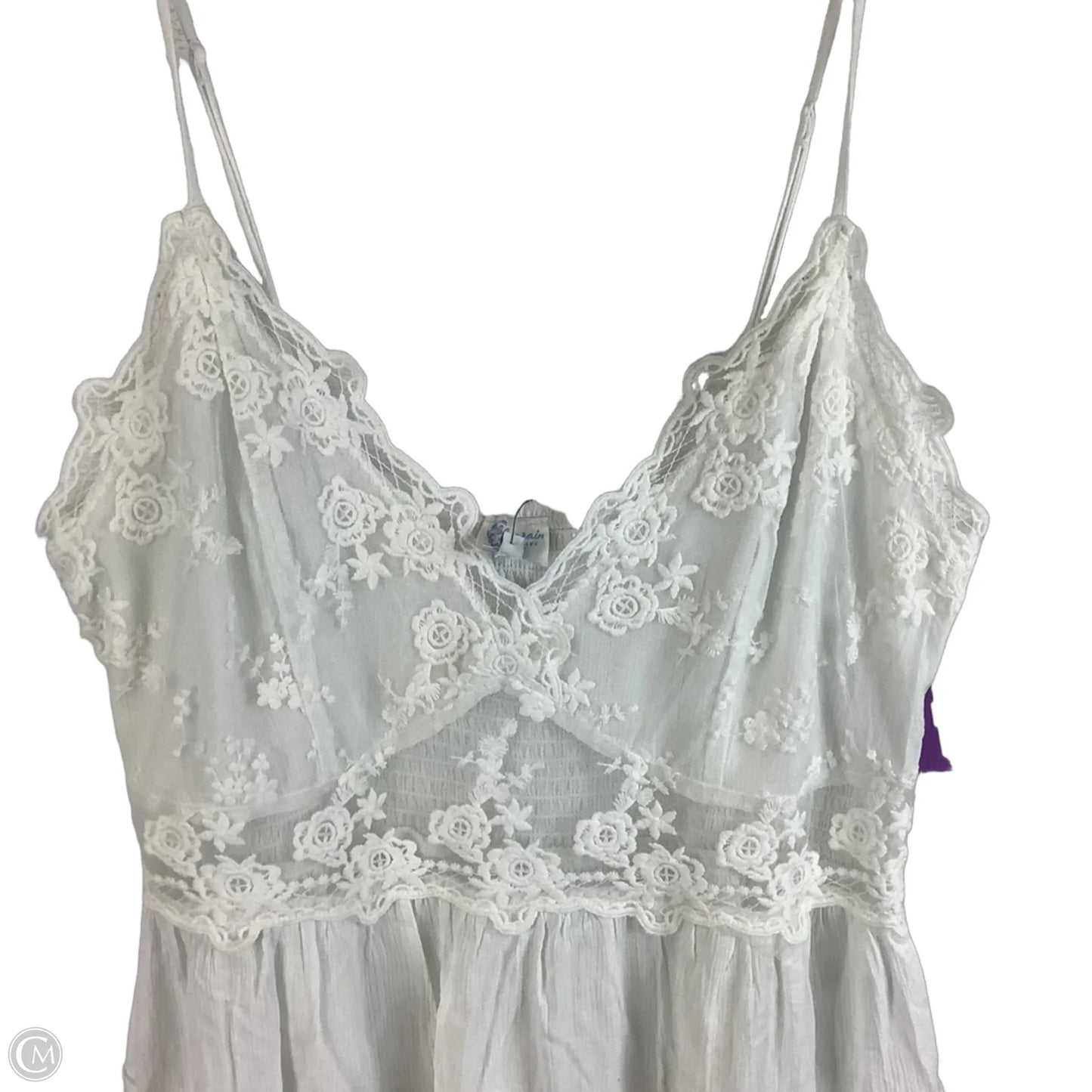 Top Sleeveless By Blue Rain In White, Size: L
