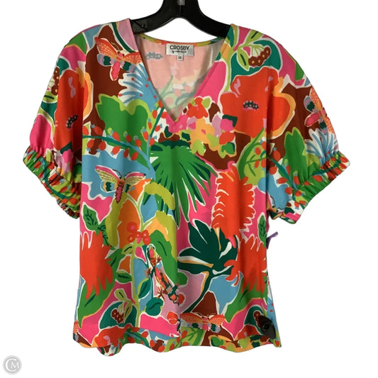 Top Short Sleeve By Crosby In Multi-colored, Size: Xs