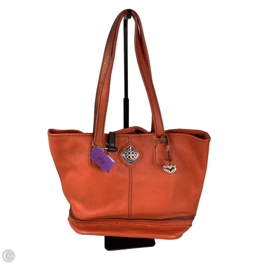 Handbag Leather By Brighton, Size: Medium