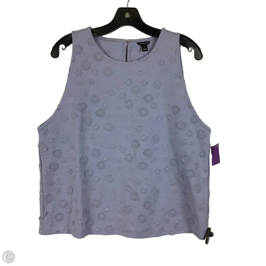 Top Sleeveless By Ann Taylor In Blue, Size: L
