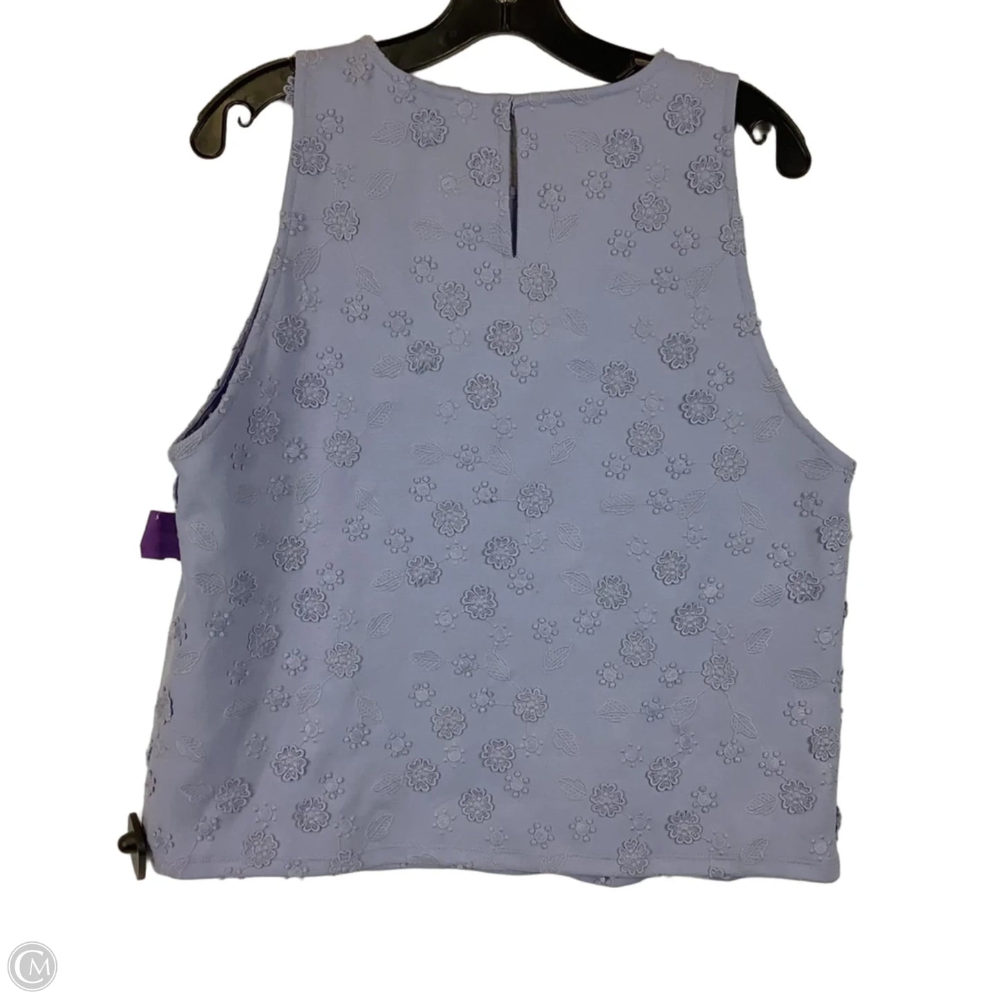 Top Sleeveless By Ann Taylor In Blue, Size: L