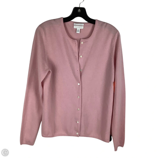 Sweater Cardigan Cashmere By Charter Club In Pink, Size: M