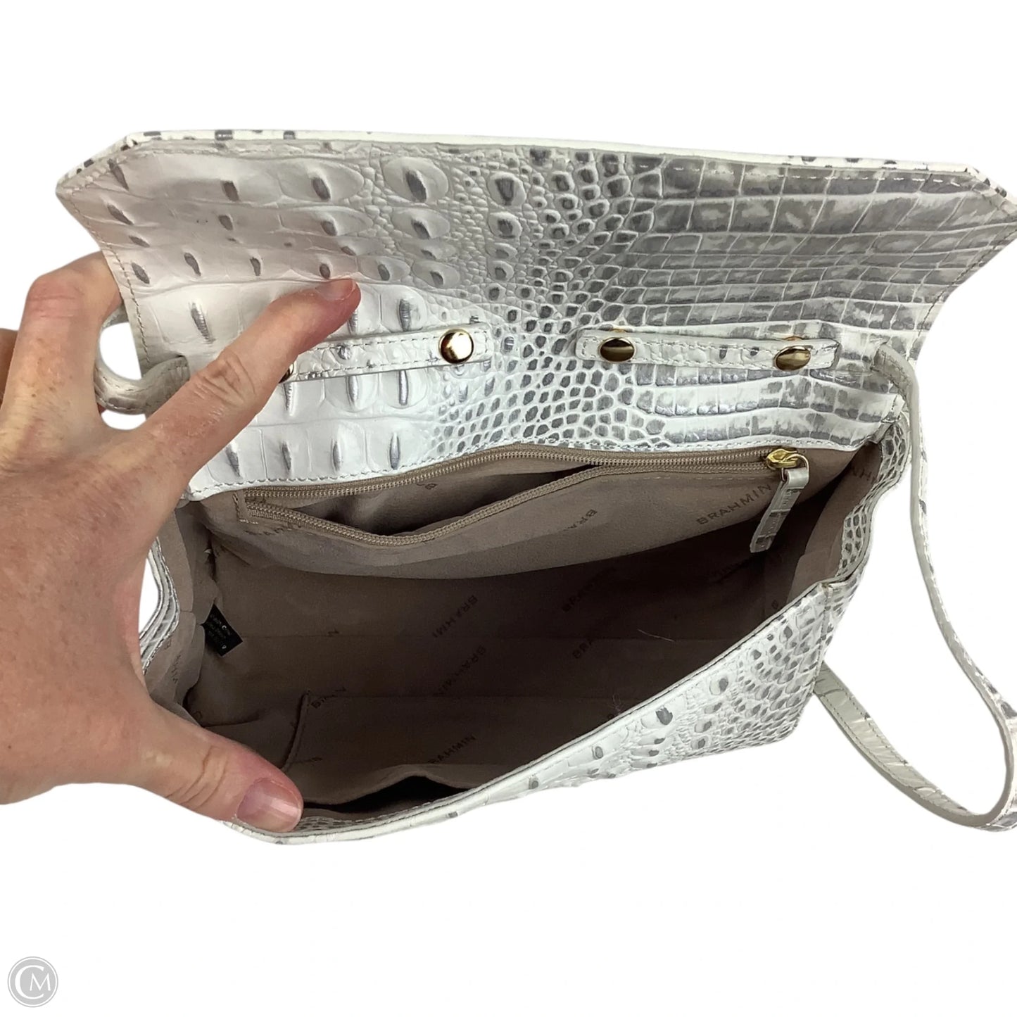Handbag Designer By Brahmin, Size: Small