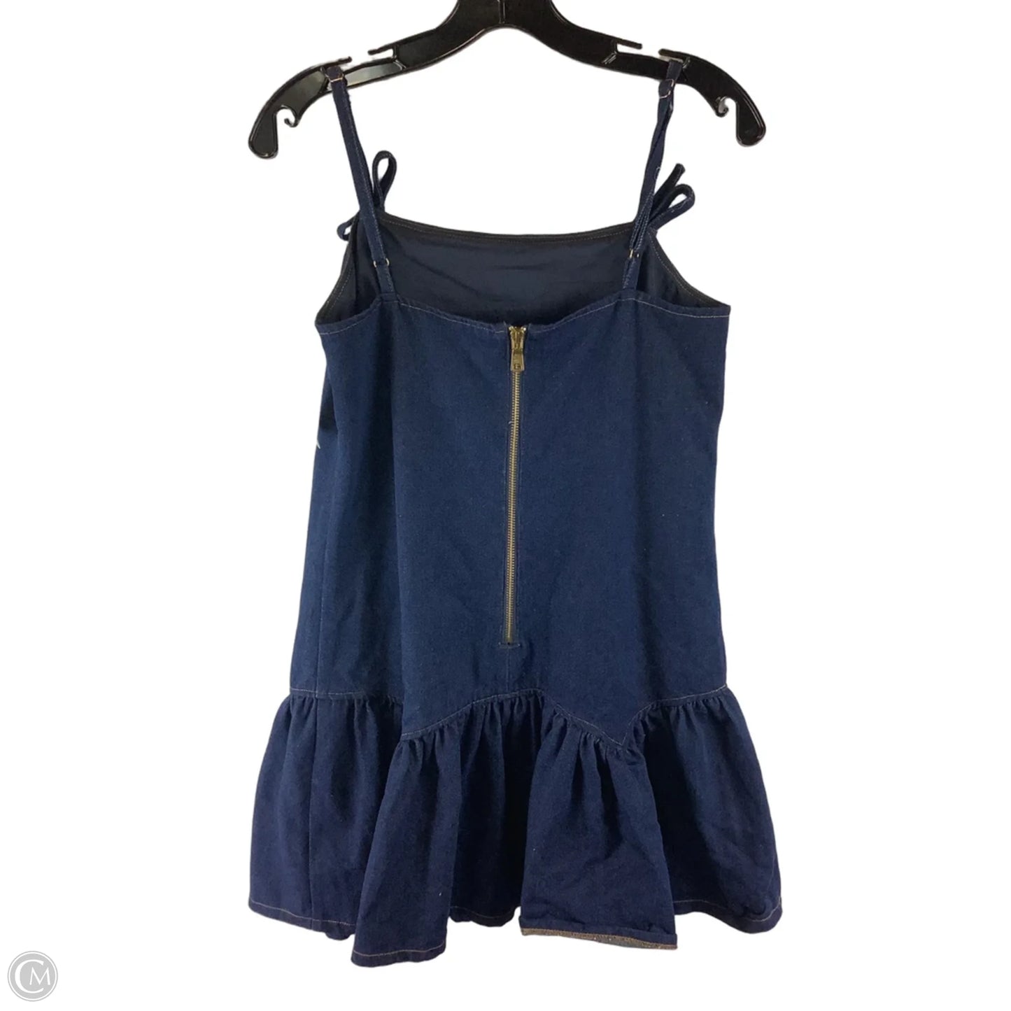 Dress Casual Short By Avec Les Filles In Blue Denim, Size: S
