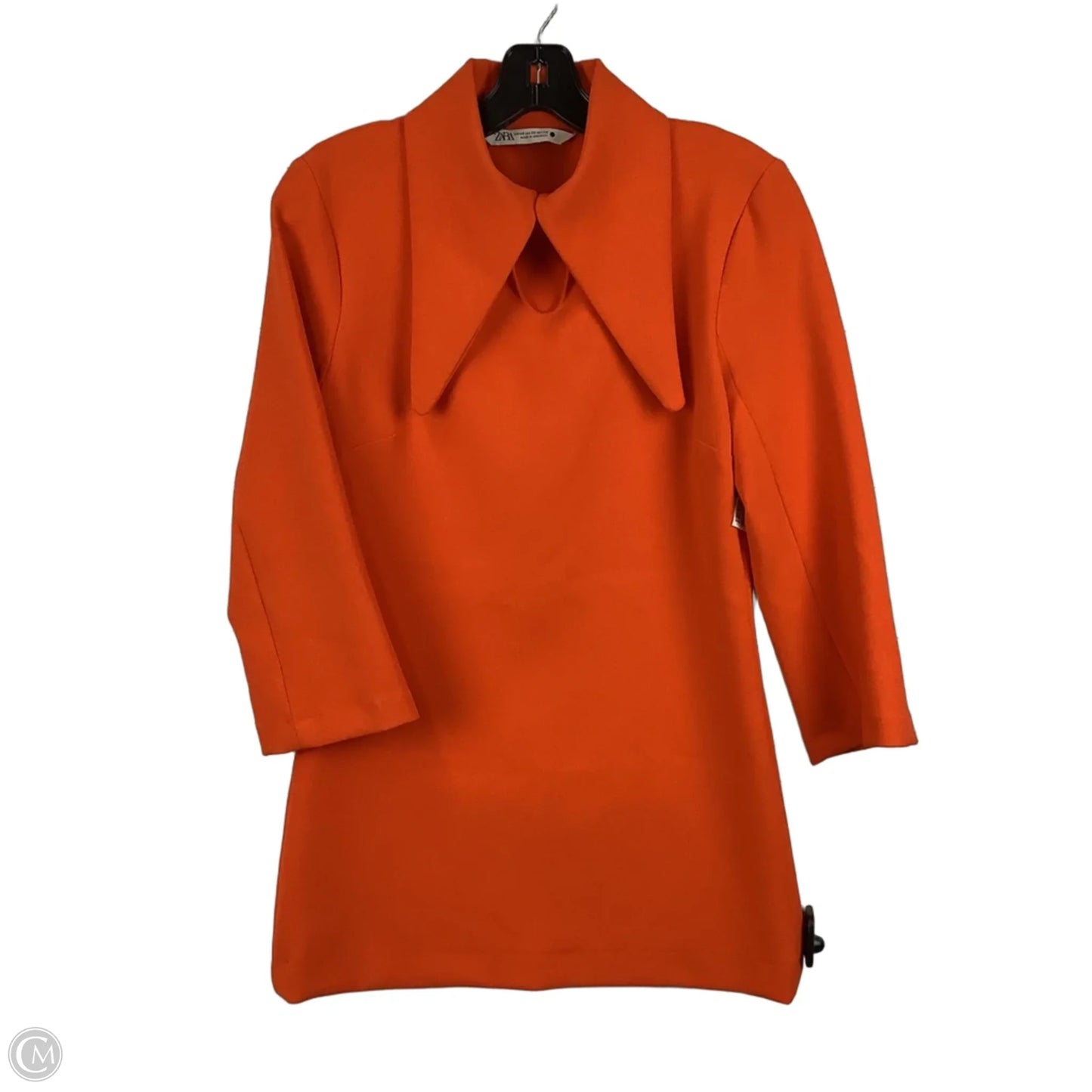 Dress Casual Short By Zara In Orange, Size: Xs