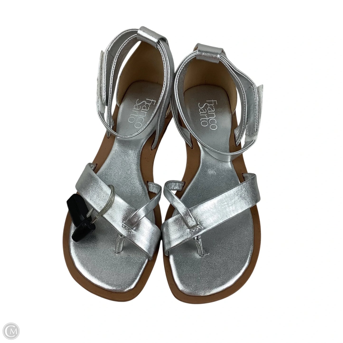 Sandals Flats By Franco Sarto In Silver, Size: 7