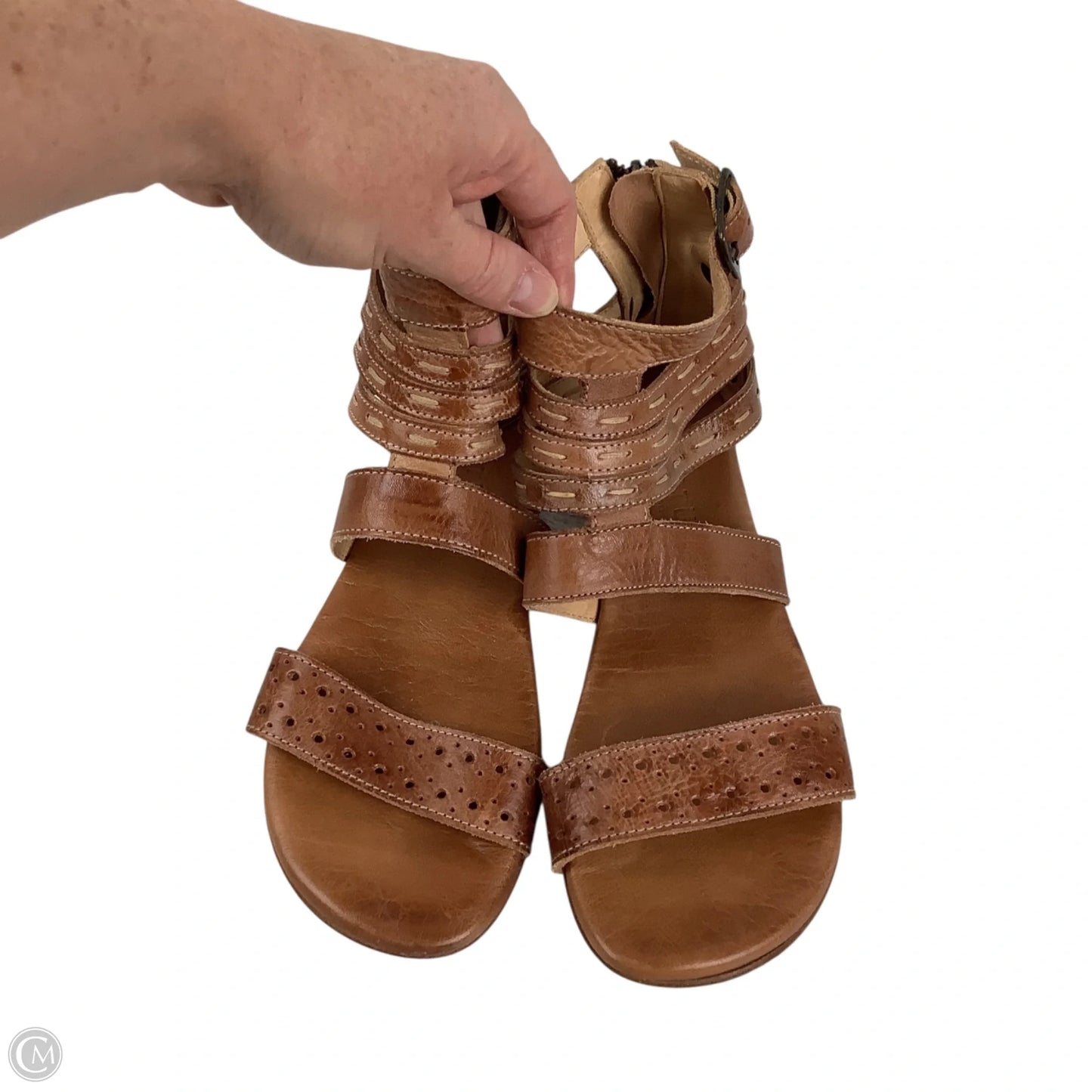 Sandals Flats By Bed Stu In Brown, Size: 7