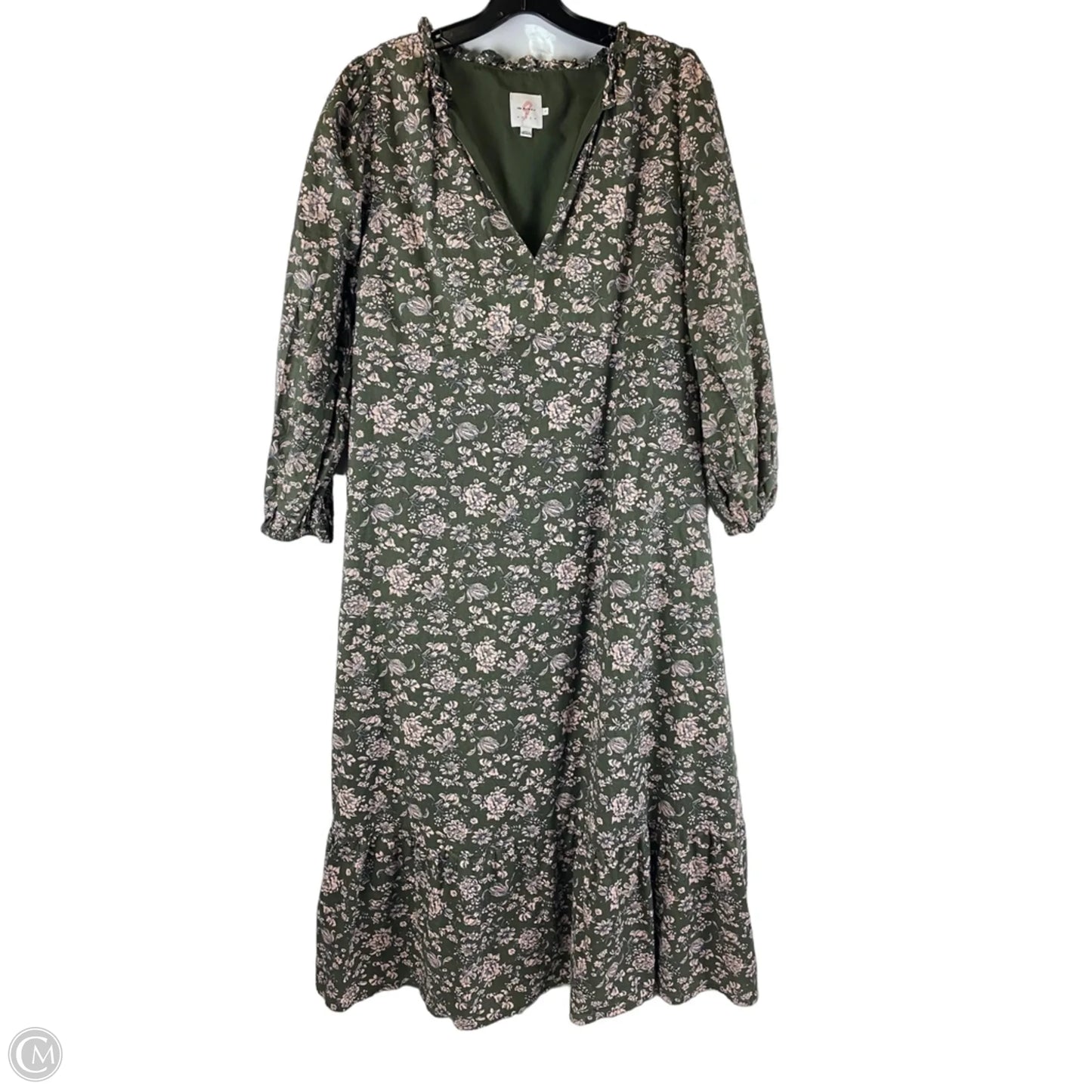Dress Casual Maxi By The Nines In Green, Size: L