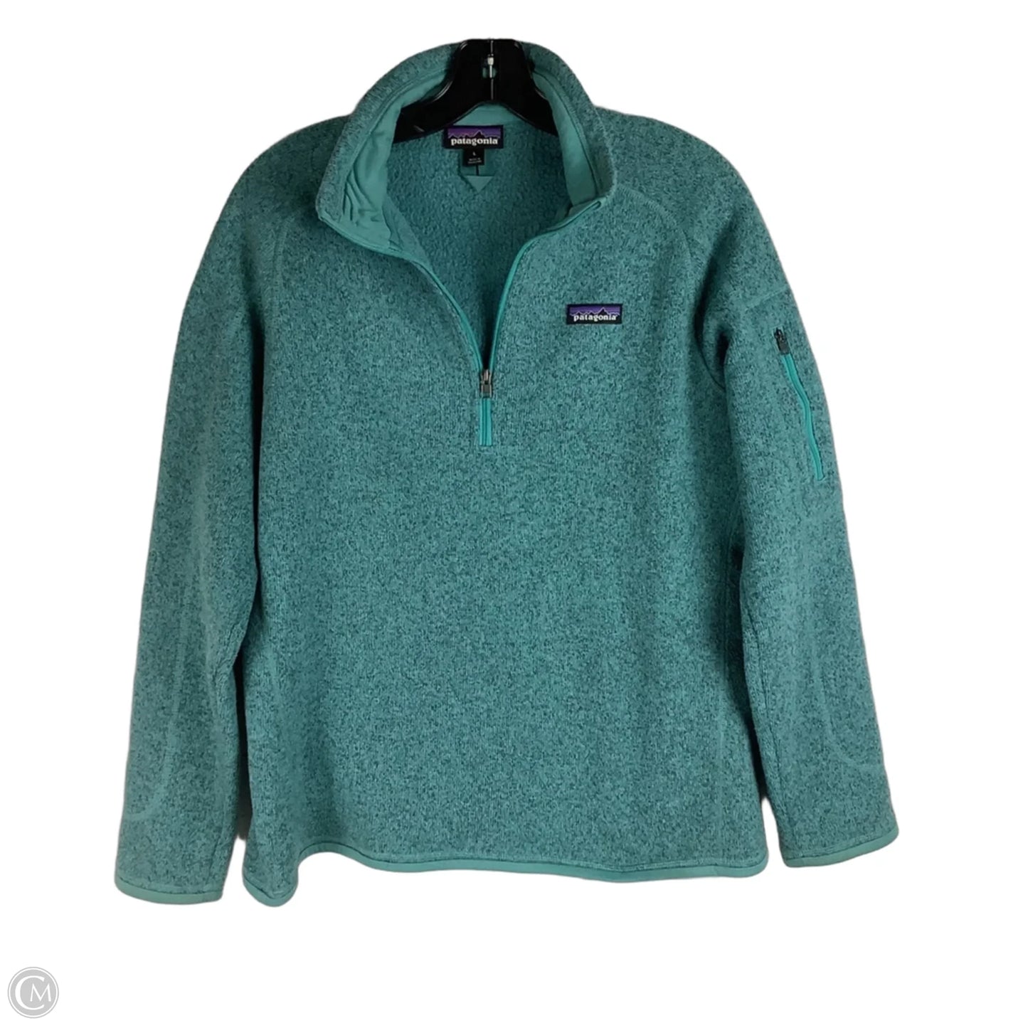 Sweatshirt Crewneck By Patagonia In Teal, Size: L