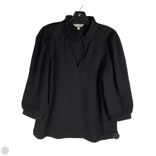 Top Short Sleeve By Crown And Ivy In Black, Size: L