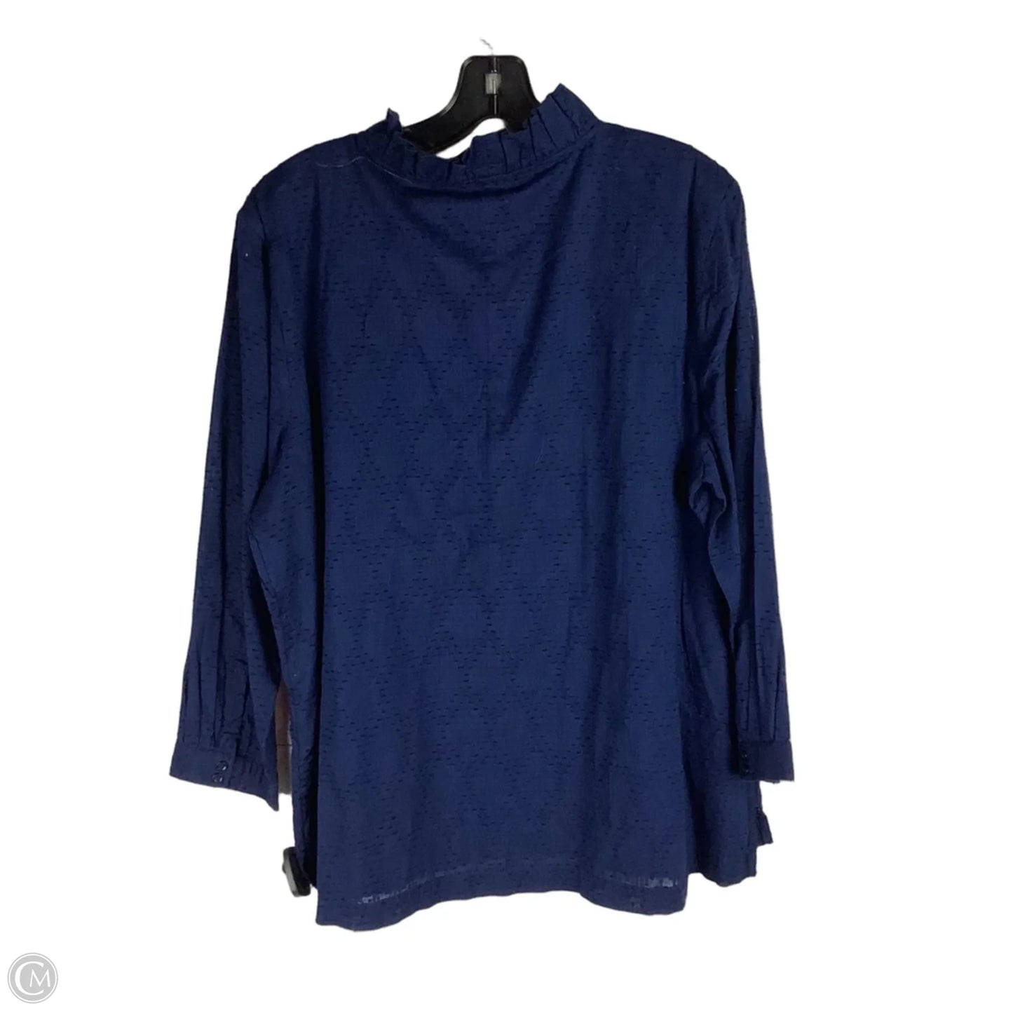 Top Long Sleeve By Crown And Ivy In Navy, Size: Xl