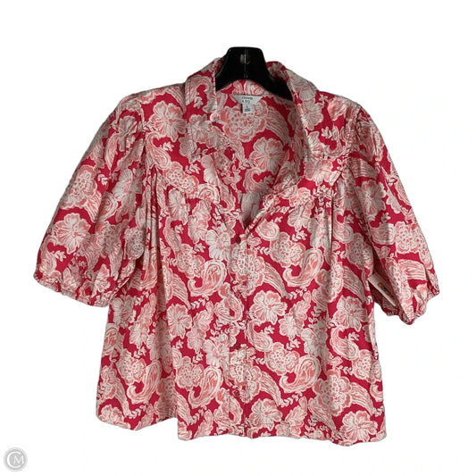 Top Short Sleeve By Crown And Ivy In Multi-colored, Size: L