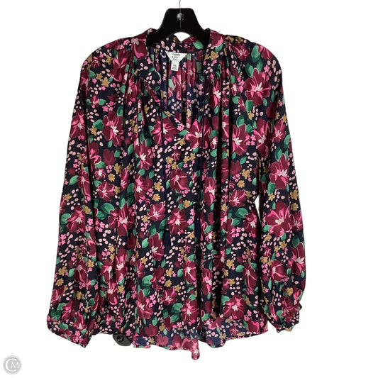Top Long Sleeve By Crown And Ivy In Multi-colored, Size: Lp