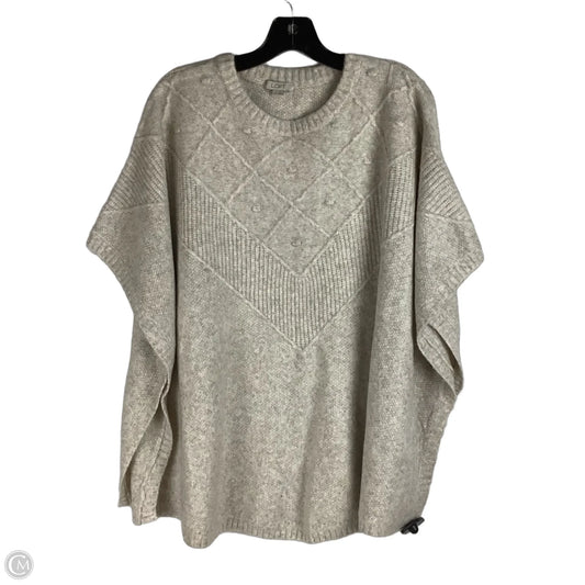 Vest Sweater By Loft In Cream, Size: M/L