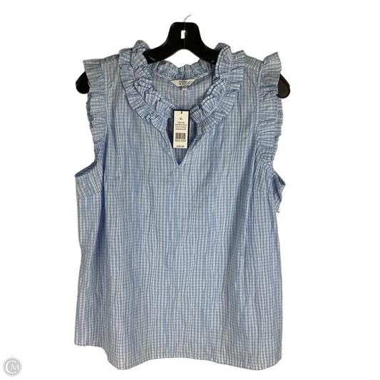 Top Sleeveless By Crown And Ivy In Plaid Pattern, Size: Xl