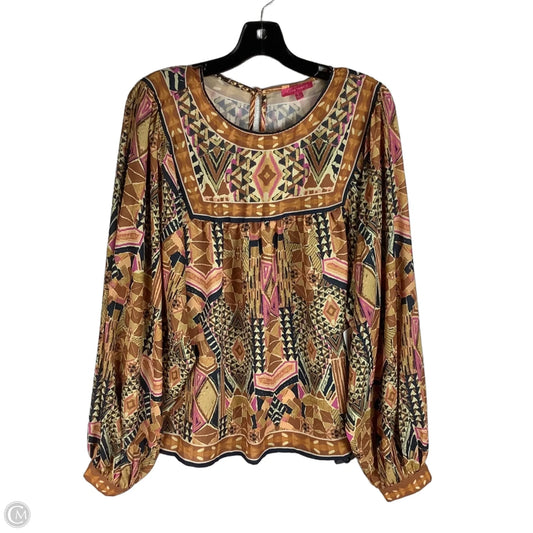 Top Long Sleeve By Flying Tomato In Multi-colored, Size: L