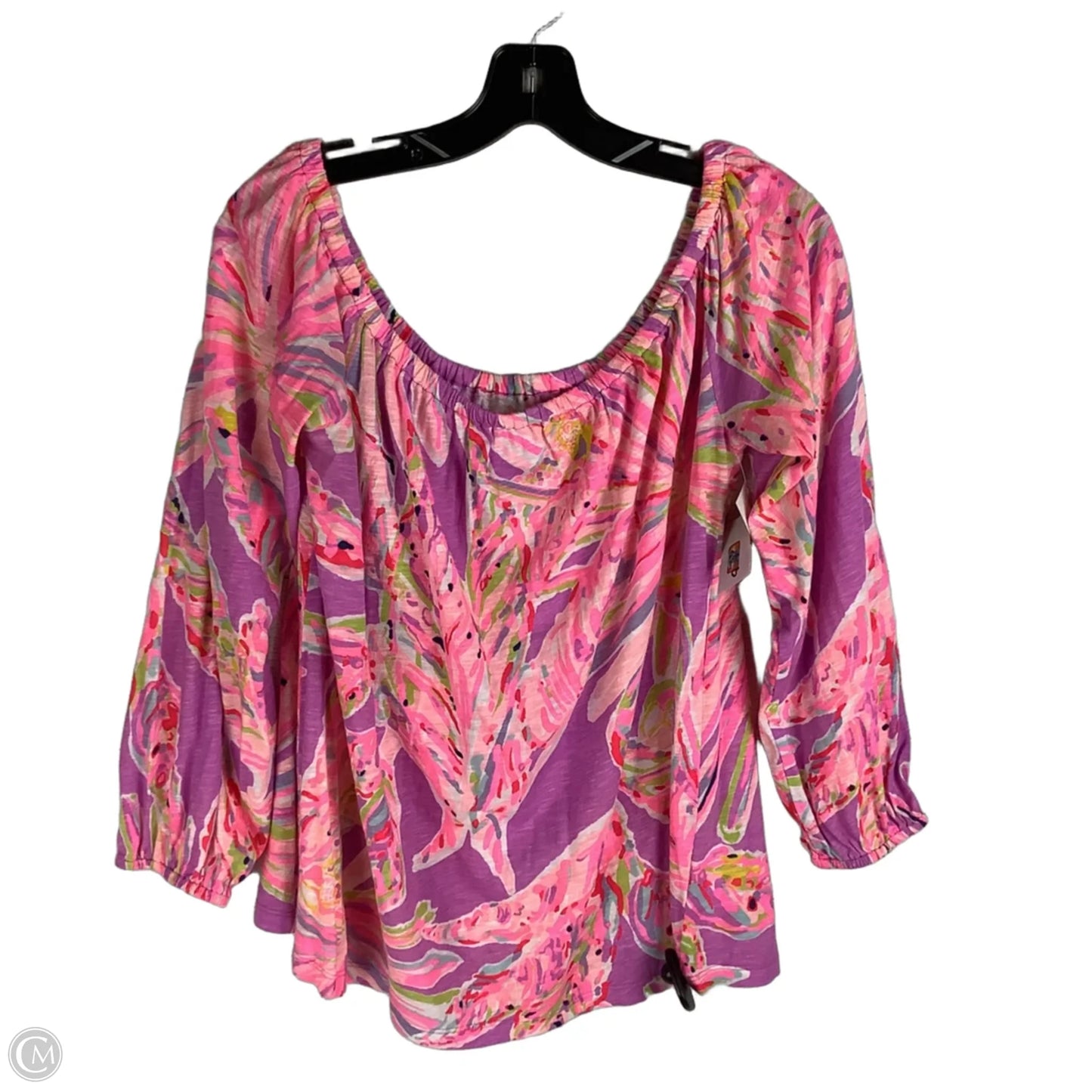 Top Long Sleeve Designer By Lilly Pulitzer In Pink, Size: L