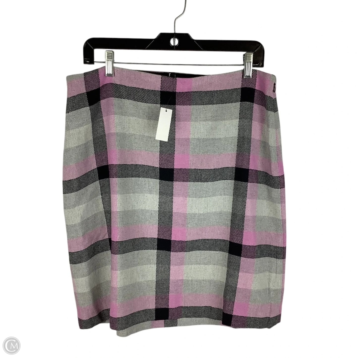 Skirt By Talbots In Plaid Pattern, Size: L (12)