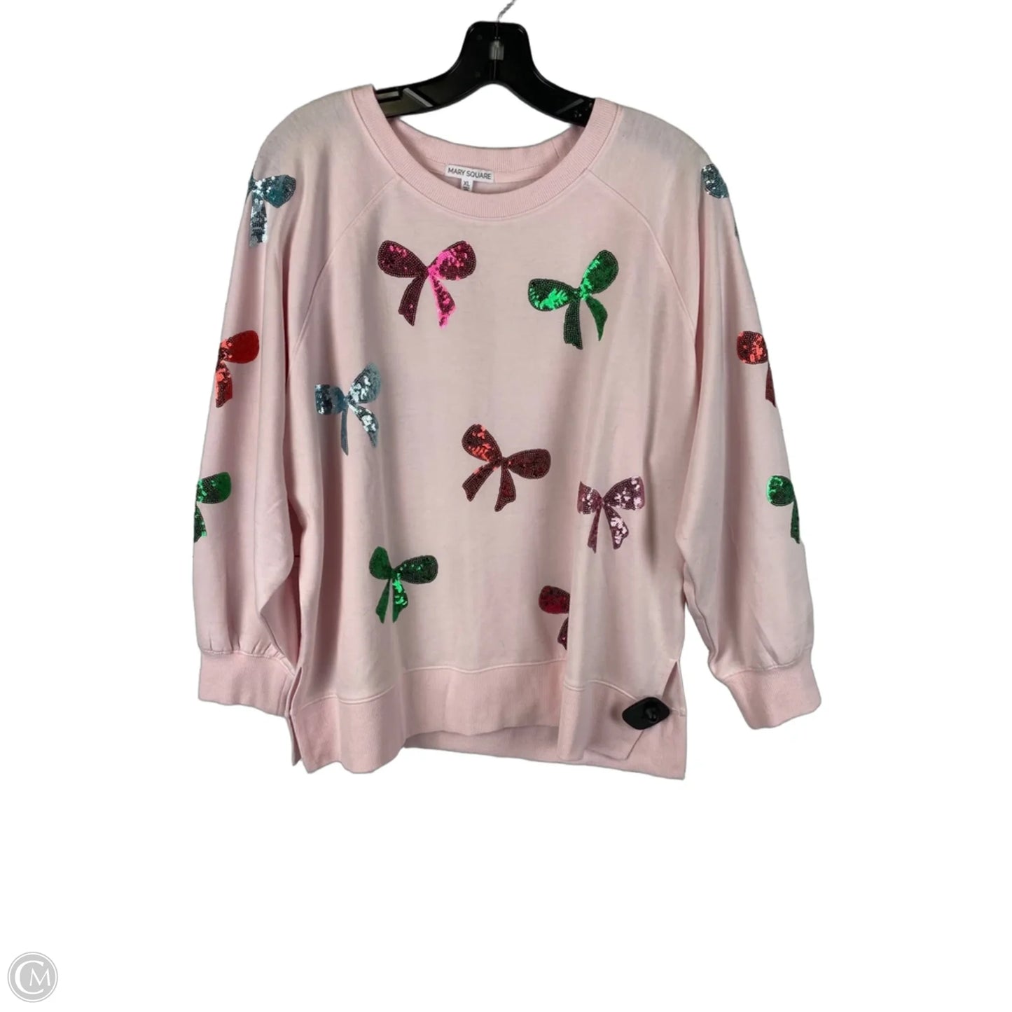 Top Long Sleeve By Mary Square In Pink, Size: Xl