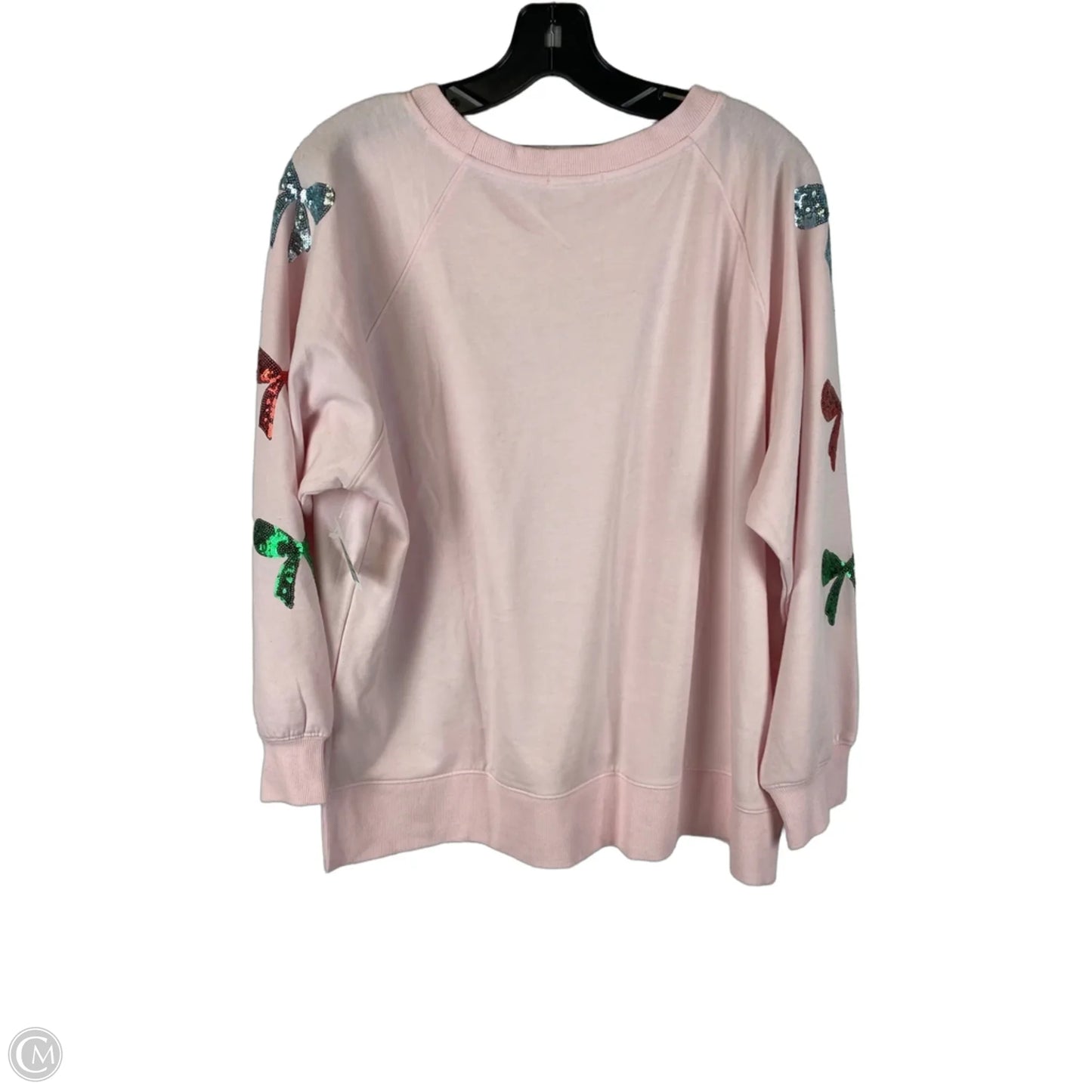 Top Long Sleeve By Mary Square In Pink, Size: Xl