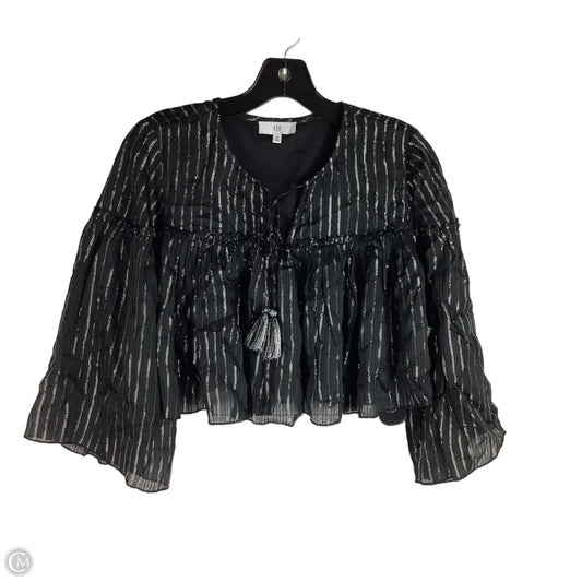 Top Long Sleeve By Clothes Mentor In Black, Size: M