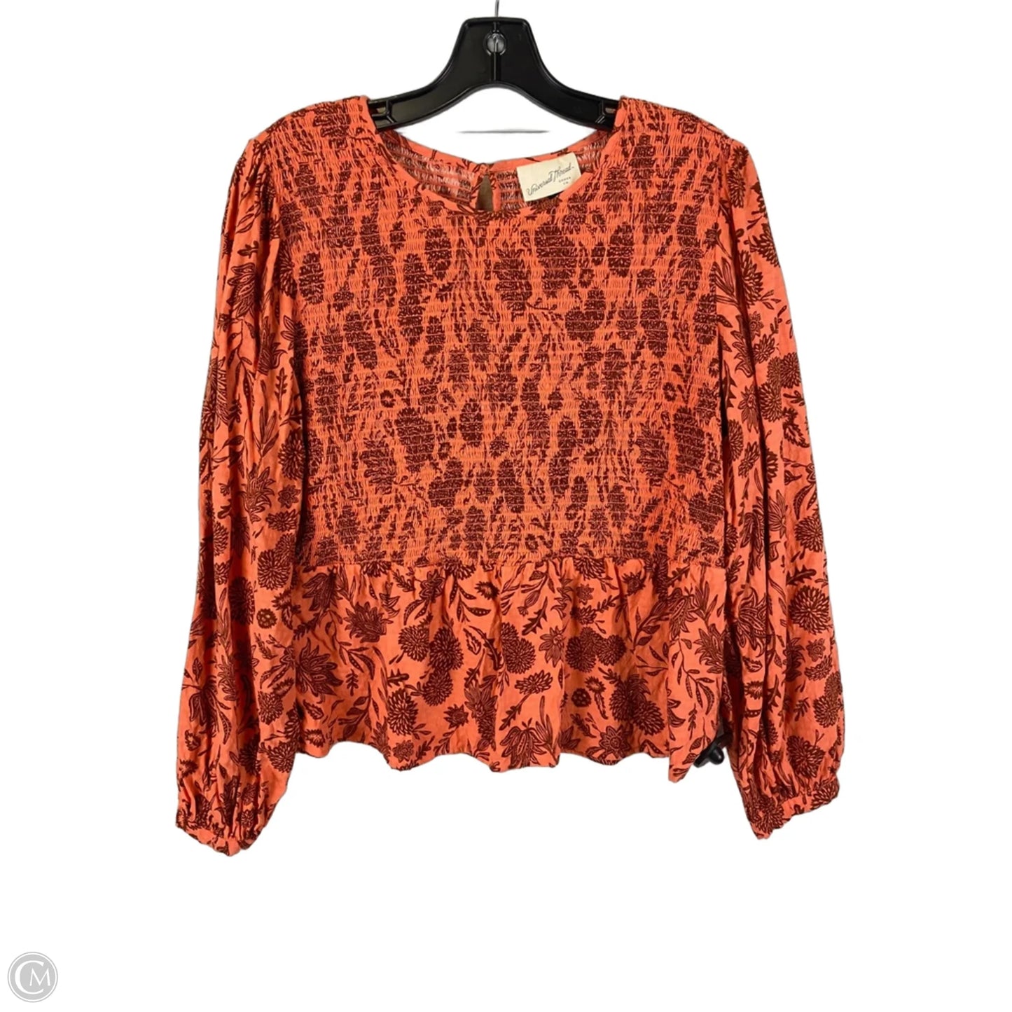 Top Long Sleeve By Universal Thread In Orange, Size: Xl