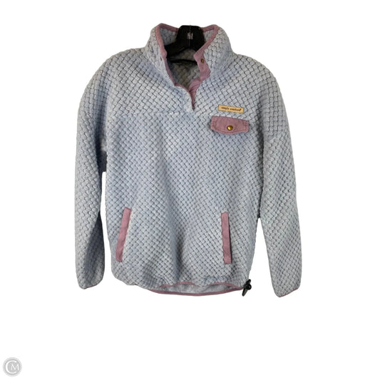 Jacket Fleece By Simply Southern In Purple, Size: S