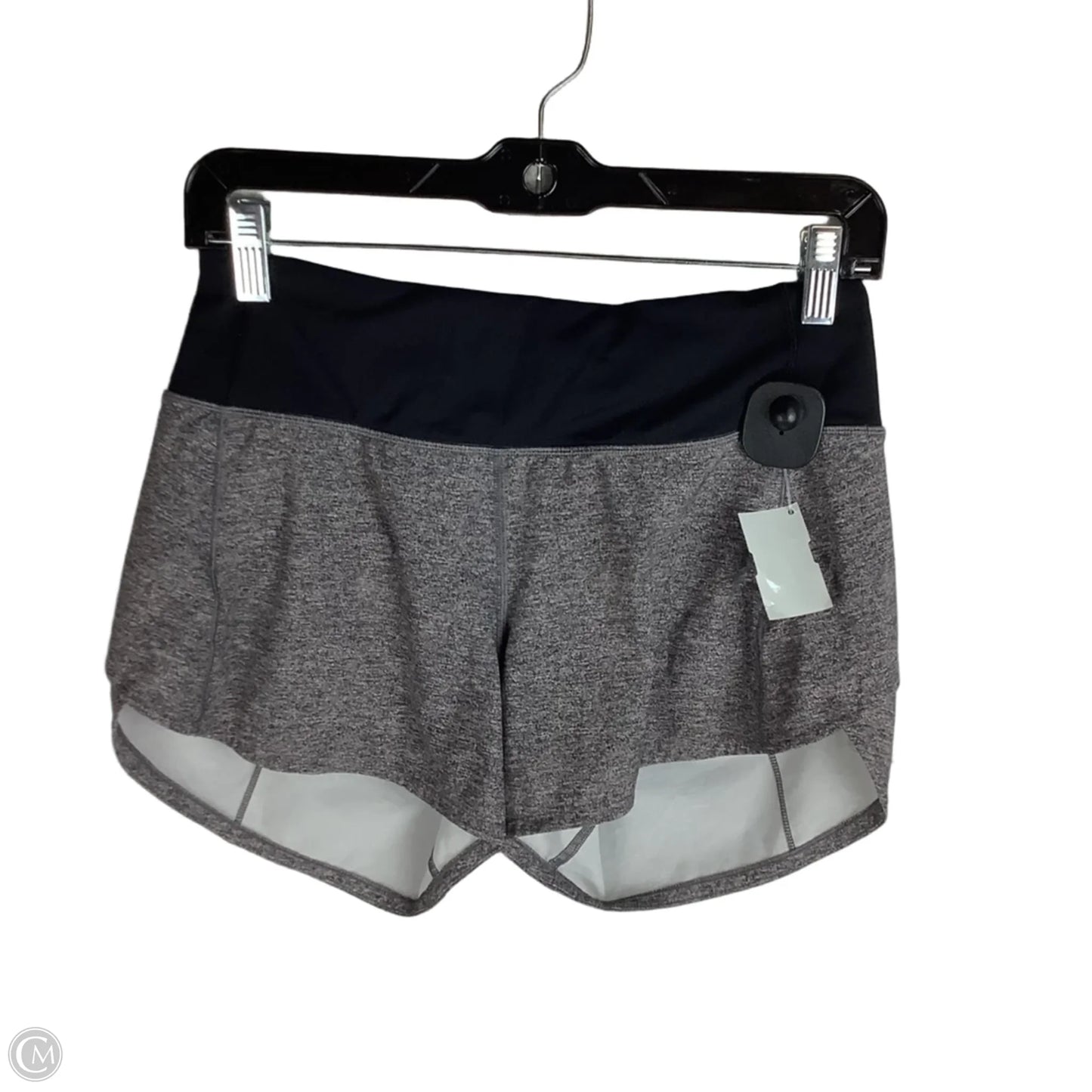 Athletic Shorts By Lululemon In Grey, Size: 4