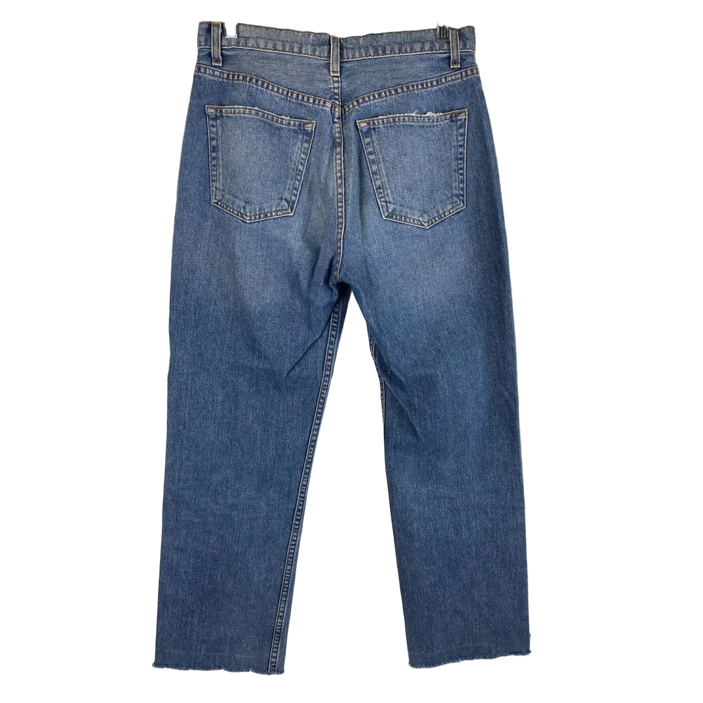 Jeans Cropped By Reformation In Blue Denim, Size: 6