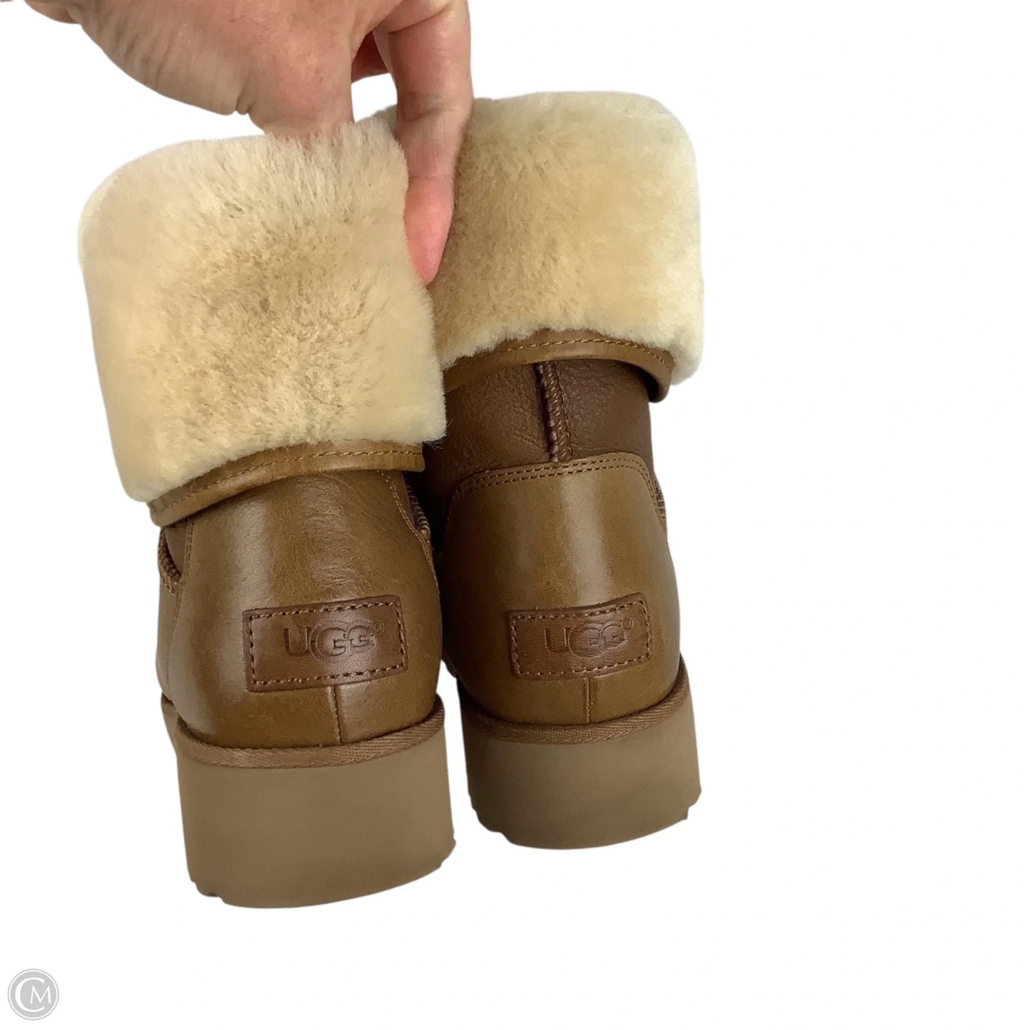 Boots Designer By Ugg In Brown, Size: 8.5