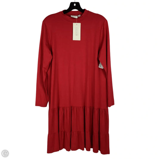 Dress Casual Midi By Clothes Mentor In Red, Size: S