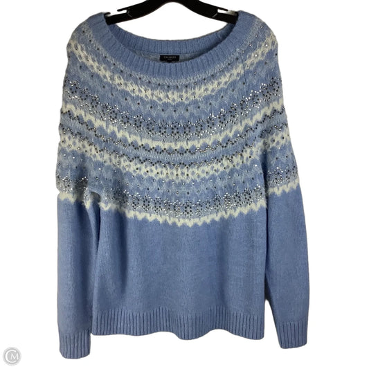 Sweater By Talbots In Blue, Size: L petite