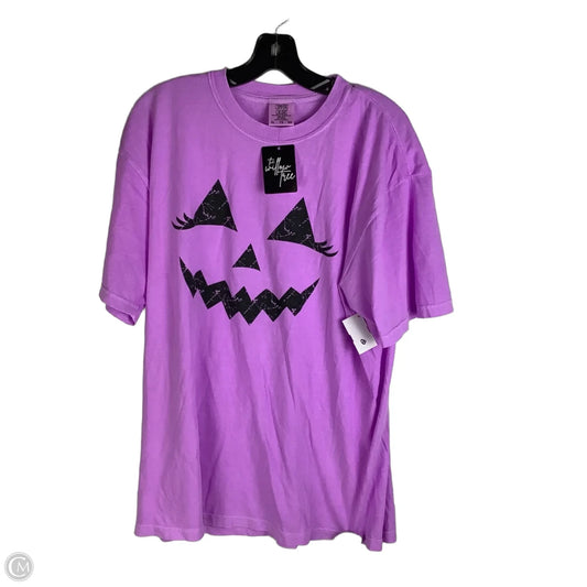 Top Short Sleeve Basic By Comfort Colors In Purple, Size: Xl