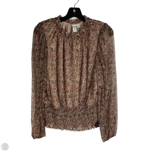Top Long Sleeve By Joie In Multi-colored, Size: M