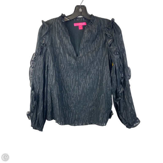 Top Long Sleeve Designer By Lilly Pulitzer In Black, Size: Xs