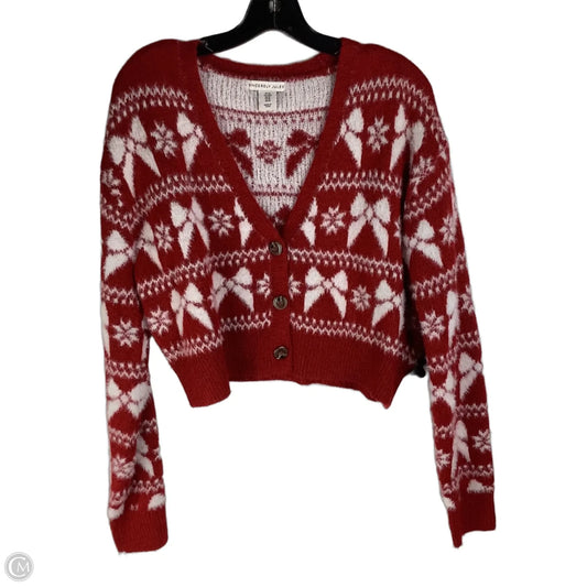 Sweater Cardigan By Sincerely Jules In Red, Size: M