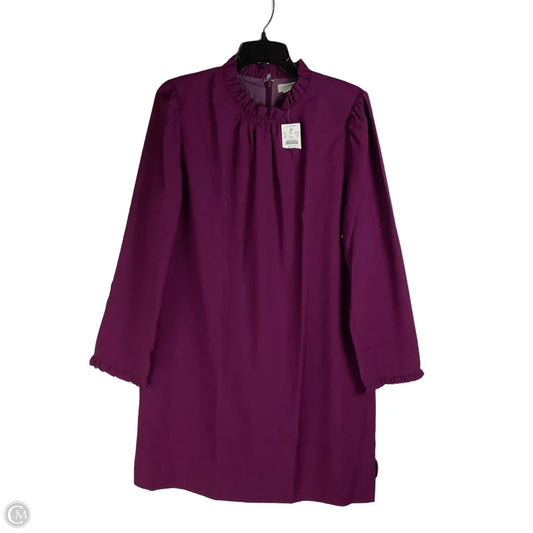 Dress Casual Midi By J. Crew In Purple, Size: 12