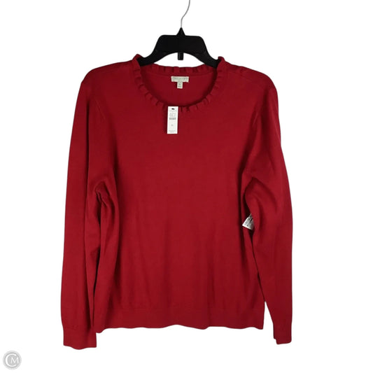 Sweater By Talbots In Red, Size: Xl