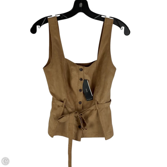Top Sleeveless By Banana Republic In Beige, Size: 2 petite