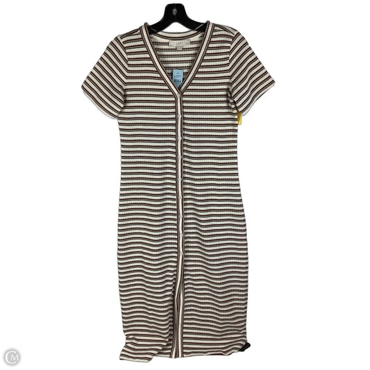 Dress Casual Maxi By Loft In Striped Pattern, Size: Xsp