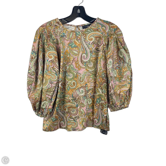 Top Short Sleeve By Current Air In Multi-colored, Size: S