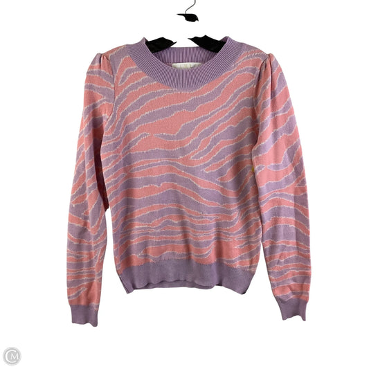 Sweater By Karlie In Pink & Purple, Size: M