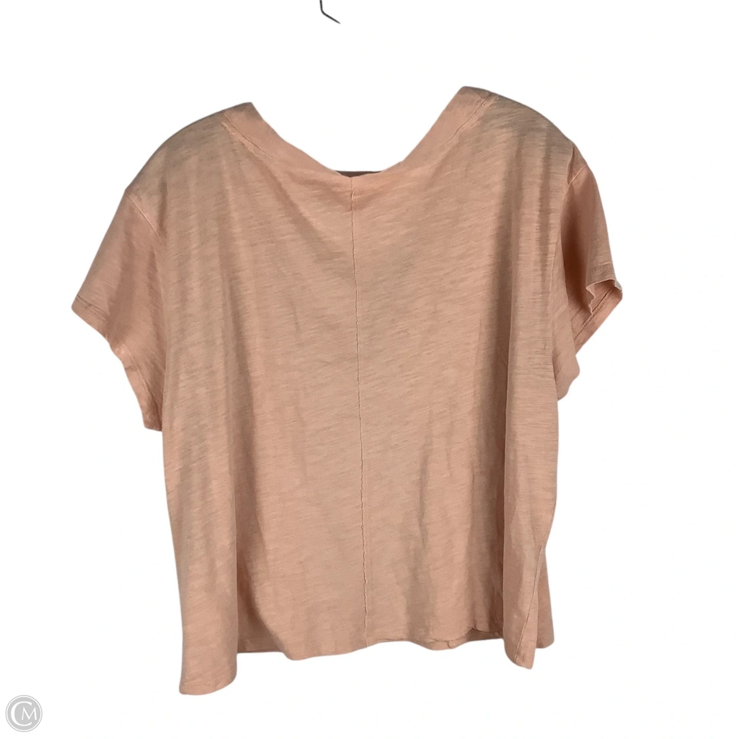 Top Short Sleeve Basic By Pilcro In Coral, Size: Xl