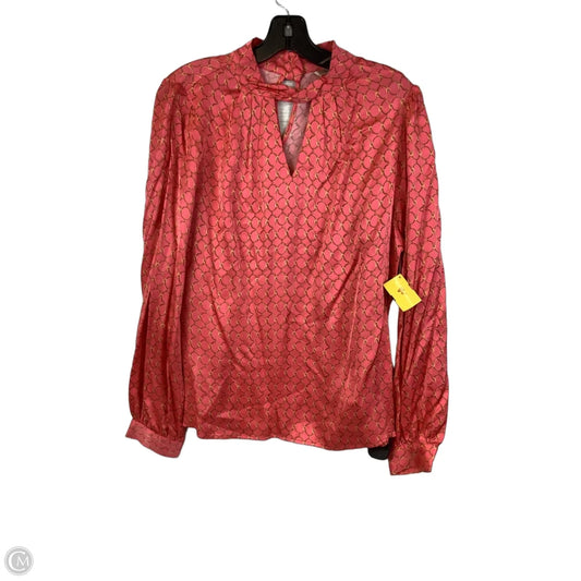 Top Long Sleeve By Esqualo In Coral, Size: 10