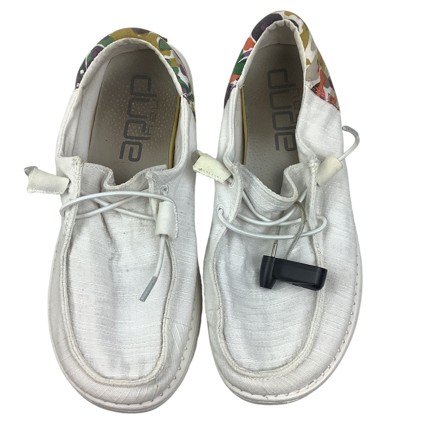 Shoes Flats By Hey Dude In White, Size: 8