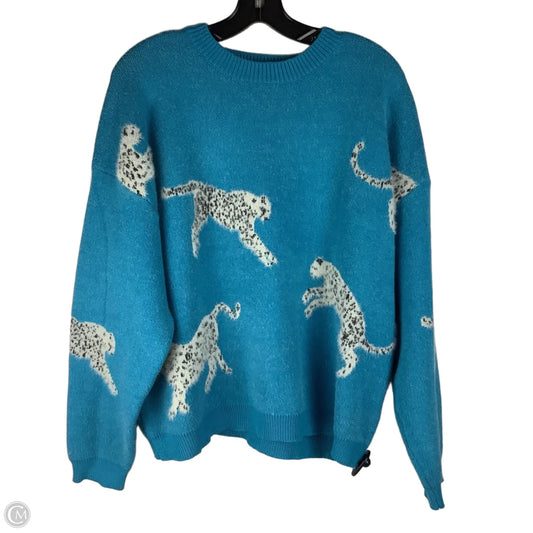 Sweater By Clothes Mentor In Blue, Size: L
