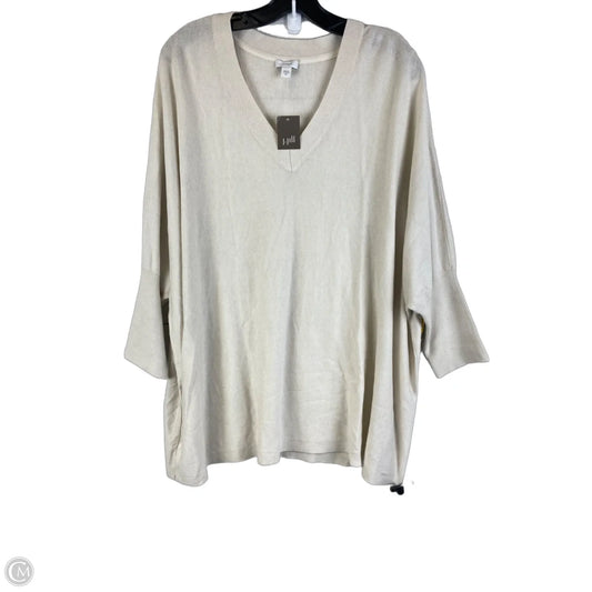 Sweater By Pure Jill In Cream, Size: 2x