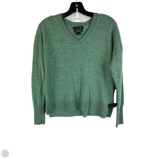 Sweater Cardigan By Tahari In Green, Size: L